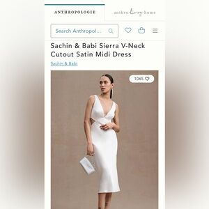 Sachin & Babi Sierra Satin Midi Dress